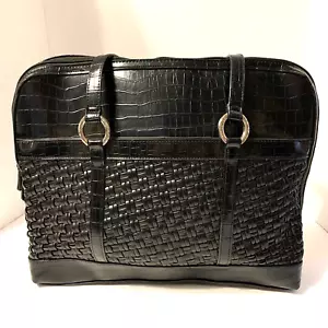 Coldwater Creek Faux Leather Computer Bag - Picture 1 of 13