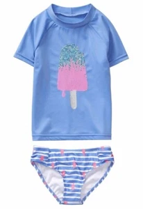 NWT Gymboree Girl Swim Shop Popsicle Rash Guard Swim UPF 50 + Set 5 6 7 8 10 12 - Picture 1 of 3