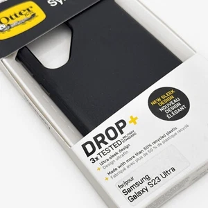 OtterBox Black Symmetry Case Ultra-Sleek Cover for Samsung Galaxy S23 Ultra - Picture 1 of 11