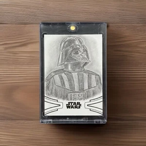 2019 Topps Star Wars Skywalker Saga Darth Vader 1/1 Sketch By Veronica Smith - Picture 1 of 5