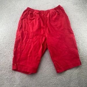 Croft & Barrow Shorts Womens Stretch 1X Red Elastic Waist Chino - Picture 1 of 11