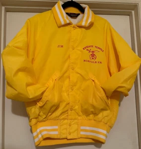 Chaqueta de Colección RARA Khedive Drum & Bugle Corps Temple Norfolk VA. Amarilla Miembros - Imagen 1 de 13