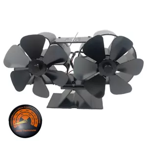 Wood Stove Fan Heat Powered Non-Electric Heat Activated Fireplace Fan Party O9L0 - Picture 1 of 11