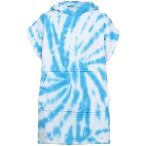 A2Z 4 Kids Bademantel 100% Baumwolle Tie Dye Blau Kapuze Verband Kleid 2-13 Jahre - Bild 1 von 7