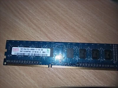 1GB (1x1GB) Hynix 1Rx8 PC3 8500U 1066mhz DDR3 RAM Desktop PC Memory - Image 1 of 2