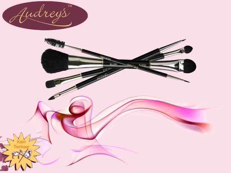 Audreys Set 4x2 Kosmetikpinsel vegan. Lagerräumung bis 50% Rabatt - Bild 1 von 1