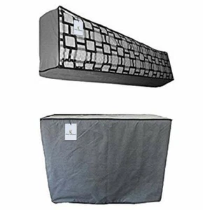 PVC 2 Stück Innen und Außen AC Abdeckung Set 1,5 Tonnen - Mehrfarbig - Bild 1 von 4