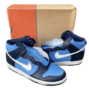 Vintage 1999 Nike Dunk High LE Men Sz 10.5 Carolina Blue Co.Jp RARE Deadstock - Picture 1 of 7