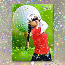 Minjee Lee Holographic Ace Of Clubs Sketch Card Limited 1/5 Dr. Dunk Signed