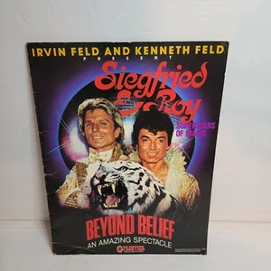 Vtg. Siegfried and Roy Souvenir Program Book Frontier Hotel Beyond Belief - Picture 1 of 10