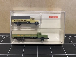 WIKING N - 9430426 - Set of 2 Classic Mercedes LKW Delivery Trucks - 1:160/N - Picture 1 of 4