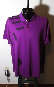 Men's NIKE Purple "Dri-Fit" Short Sleeve Cotton Polo Shirt Size XXL NWOT