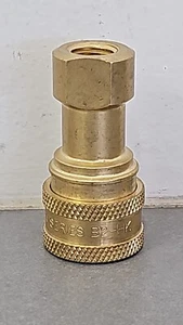 Hansen Series B2-HK Brass Coupler 1/4" - Picture 1 of 3