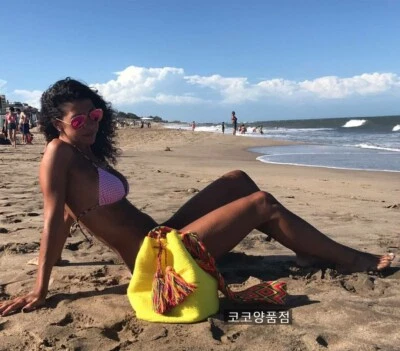 Колумбийский подлинный 100% богемный этнический ручной работы Wayuu Mochila сумка - желтый - Изображение 1 из 4