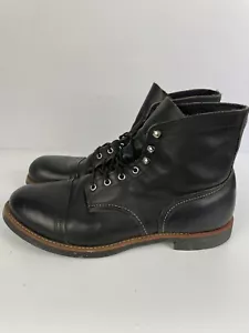 Red Wing 8114 Iron Ranger Cap Toe Boots Mens 13 D Nitrile Cork - Picture 1 of 15