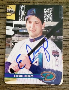 ERUBIEL DURAZO Signed 2002 KEEBLER #13 Arizona Diamondbacks Team Set Card AUTO - Picture 1 of 2