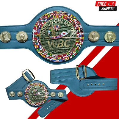 WBC Emerald Edition World Boxing Championship Belt Adult Size Replica 3D Design - Image 1 of 4