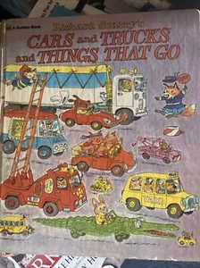 Golden Book Cars and Trucks and Things That Go by Richard Scarry...vintage - Picture 1 of 10