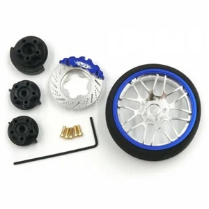 YEAH RACING ALUMINIUM LENKRAD FÜR SANWA FUTABA KO FLYSKY NB4 "BLAU" # YA-0626DB - Bild 1 von 3