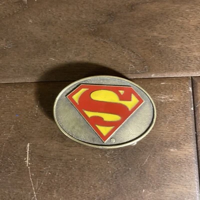 Hebilla de cinturón Superman ovalada de colección publicaciones periódicas nacionales Lee Co. L-46 Foto 1 de 4