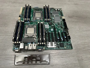 SUPER X9DRH-7TF  Motherboard With 2x E5-2658V2  2.4GHz and 256GB Ram 8x 32GB - Picture 1 of 5