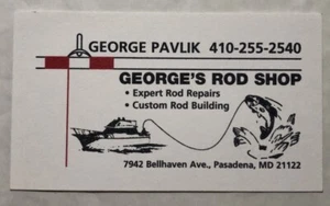 George's Rod Shop Pasadena, Maryland Business Card - Picture 1 of 1