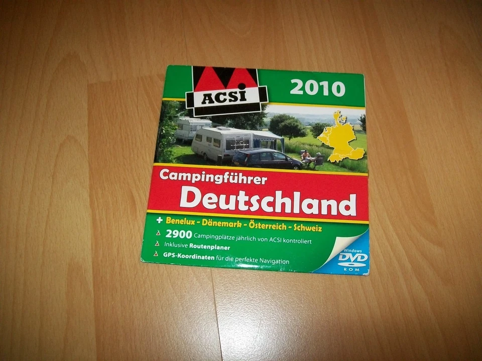 DVD-ROM ACSI Campingführer Deutschland Dänemark Benelux Österreich Schweiz 2010 - Bild 1 von 1