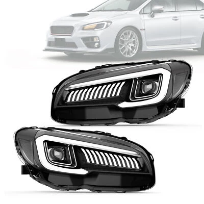VLAND LED Projector Headlights Fit For Subaru WRX & WRX STI 2015-2021 Sequential - Image 1 of 4
