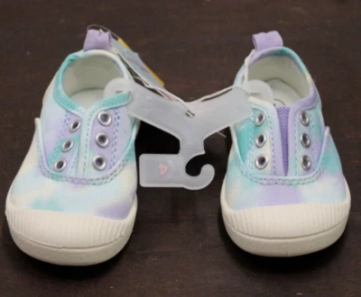 Zapatillas sin cordones Cat & Jack para niñas pequeñas Rory Tie-Dye azul/púrpura talla 4 Foto 1 de 4