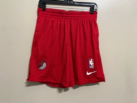 Nike Mid Thigh 6" NBA Portland Blazers Team Issue Practice Shorts M DN8260-657 Cover