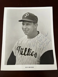 roy seivers - MLB Baseball: Phillies - Autographed Auto Signed 8x10 Photo - Picture 1 of 4