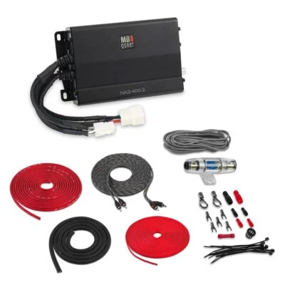 MB Quart NA2-400.2 400W Clase-D Amplificador de Coche de 2 Canales con Kit de Amplificador de Calibre 8 Gratis Foto 1 de 4