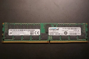 CT16G4RFD424A CRUCIAL 16GB DDR4 2400 RDIMM Reg 2Rx4 Micron 1.2V 288-PIN RAM - Picture 1 of 2