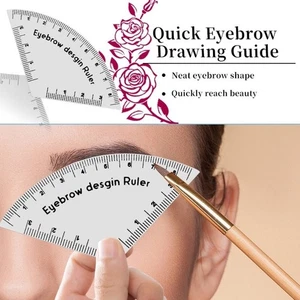 Durable Brow Shaping Stencil Drawing Eyebrow Desgin Ruler Tattoo Supplies - Picture 1 of 8