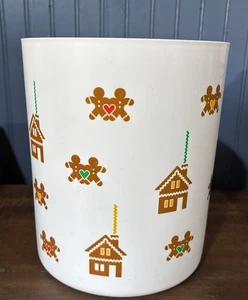 Tupperware Navidad Vacaciones Pan de Jengibre Casa Hombre Bote #2416b-2 Sin Tapa - Imagen 1 de 5