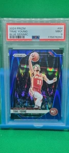 PSA 9 2024 Panini Prizm Baloncesto Trae Young Azul Sísmico 20/99 Atlanta Hawks M - Imagen 1 de 7