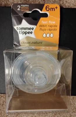 Tommee Tippee Advanced Anticólicos Botella Pezones Flujo Rápido 6m+ Paquete de 2, Nuevo Foto 1 de 3