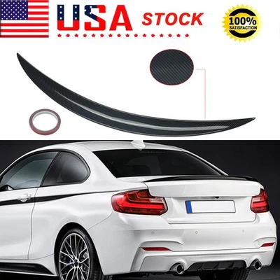 Fits BMW F22 M240i F87 M2 14-21 M Performance Trunk Spoiler Wing Lip Carbon Look Foto 1 de 4