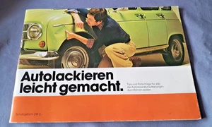 Auto Lackieren leicht gemacht. Renault 4 KFZ Lesonal Vintage Broschüre Oldtimer - Bild 1 von 6