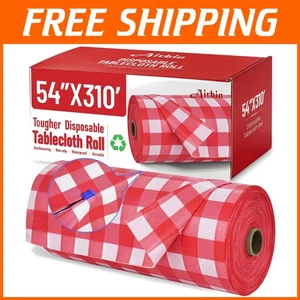 Plastic Table Cover Roll - Easy Cut with Cutters - Picture 1 of 11