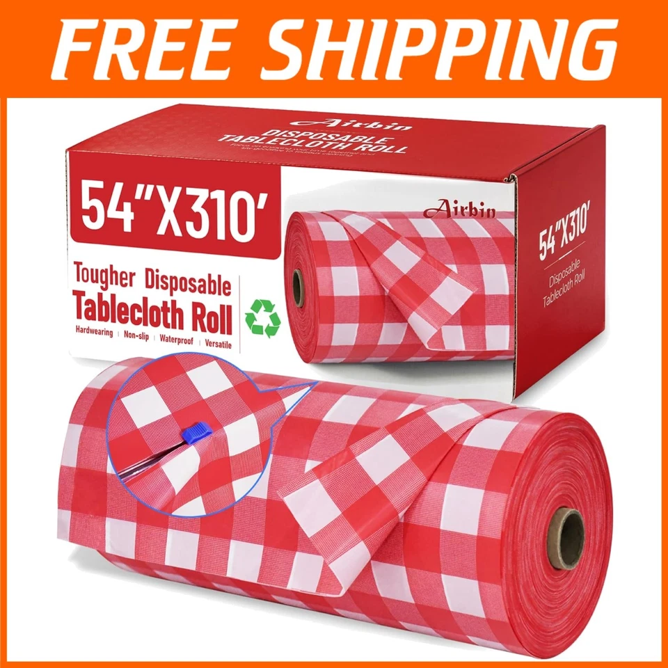 Plastic Table Cover Roll - Easy Cut with Cutters - Image 1 of 4