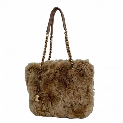 Auténtico [5oe5662-h] Bolso de Hombro CHANEL CadenaHombro Piel Marrón Champagne Dorado... Foto 1 de 4