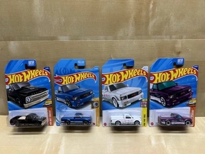 Hot Wheels 91 GMC Syclone Lot Blue White Purple 67 Chevy C10 Black - Picture 1 of 10