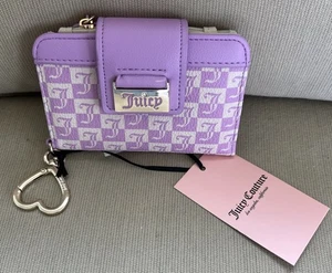 NUEVO CON ETIQUETAS Cartera Tarjeta Juicy Couture Miss Juicy Tab - Tul Violeta / Arena - Imagen 1 de 2