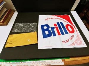 BRILLO PILLO! Vintage Inflatable MCM Pillow Pop Art 1969 Advertising NOS Mailer - Picture 1 of 11