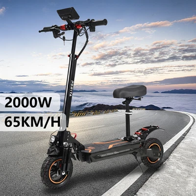 PORIYA 2000W Electric Scooter 65KM/H Portable Off Road E-Scooter Foldable E-Bike - image 1 of 4