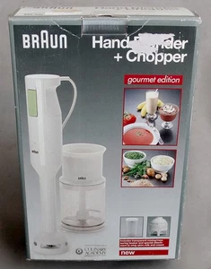 Braun Hand Blender & Chopper MR 380 Gourmet Edition Immersion w/ Cream Whipper - Picture 1 of 3