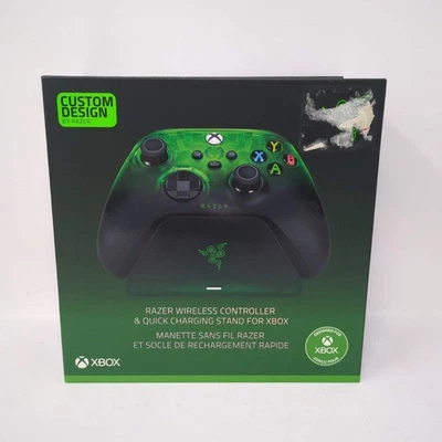New Razer Wireless Controller Xbox Black/Green RZ87-04720400-B3U1 - Image 1 of 4