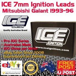ICE 7mm Ignition Spark Plug Leads Mitsubishi Galant HJ 2.0L DOHC 24V V6 1993-96 - Picture 1 of 1