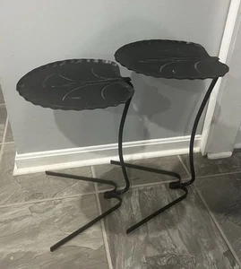 Mid Century Modern Design Salterini Style Lily Pad Leaf Side Nesting Tables - Picture 1 of 13